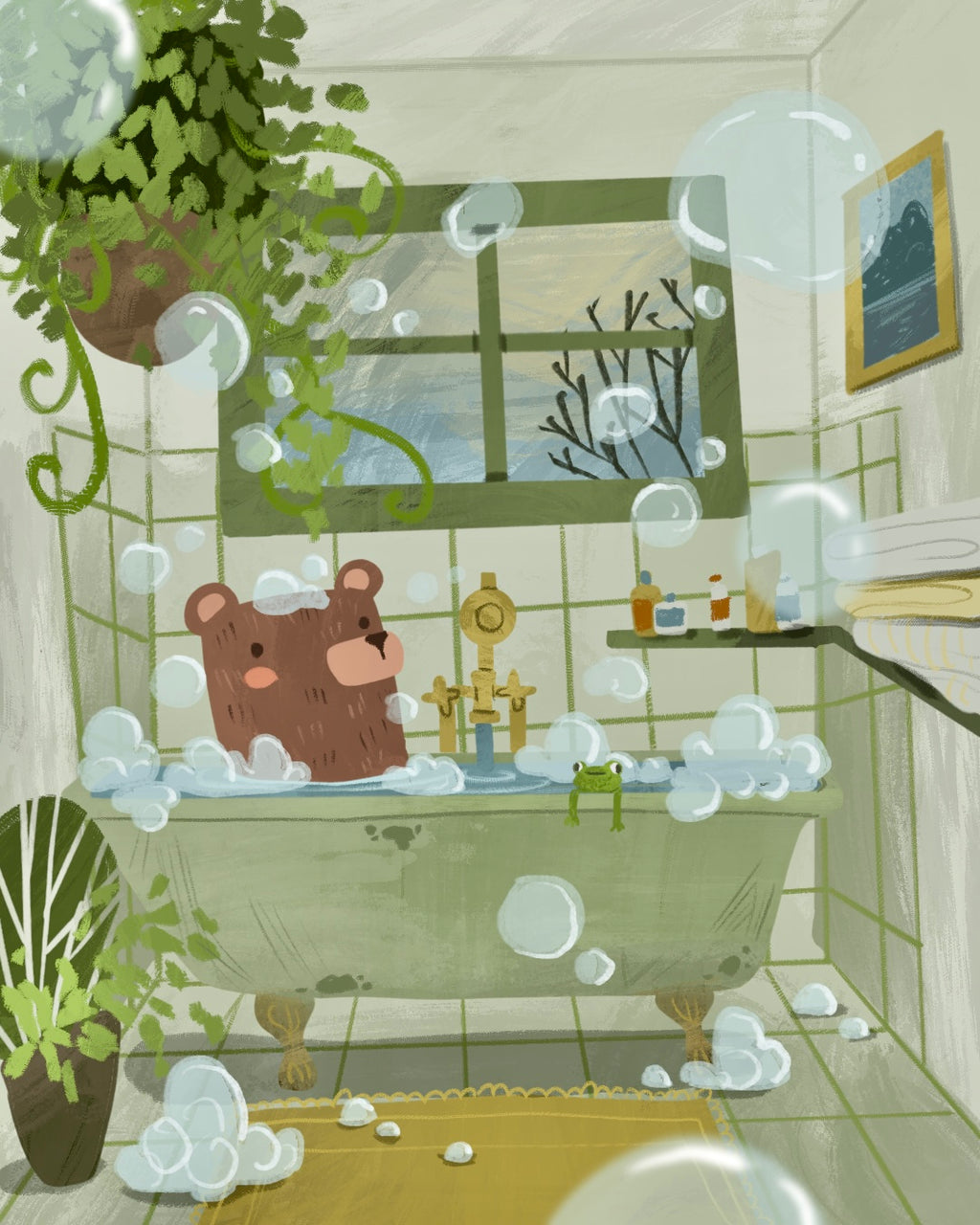 🐻🛀🏻 Ottie Bath Time 🐸🫧